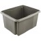 keeeper Boite de Rangement a Emboiter et a Empiler, 41 x 34 x 22 cm, 24 l, Emil Eco Line, Eco Gris