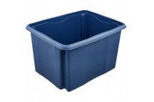 keeeper Boite de Rangement a Emboiter et a Empiler, 44,5 x 34,5 x 27 cm, 30 L, Emil Eco Line, Eco Bleu