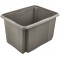 keeeper Boite de Rangement a Emboiter et a Empiler, 44,5 x 34,5 x 27 cm, 30 L, Emil Eco Line, Eco Gris