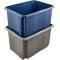 keeeper Boite de Rangement a Emboiter et a Empiler, 44,5 x 34,5 x 27 cm, 30 L, Emil Eco Line, Eco Gris