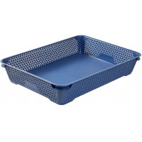 keeeper Corbeille Empilable, Papier A4, 36 x 26,5 x 7 cm, Mirko Eco Line, Eco Bleu