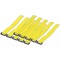 LogiLink KAB0015 Pack de 10 Attache-cables 300 x 20 mm Jaune