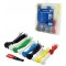 LogiLink KAB0019 Pack de 600 Attache-cables 5 Longueurs Multicolore