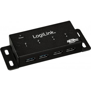 LogiLink UA0149 Hub USB 3.0 4 Ports Noir