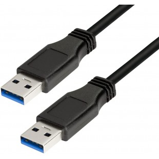 LogiLink CU0038 Cable USB 3.0 Male/Male 1 m Noir