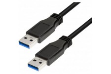 LogiLink CU0038 Cable USB 3.0 Male/Male 1 m Noir