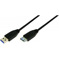 LogiLink CU0041 Cable USB 3.0 A Male/A Femelle 1 m Noir