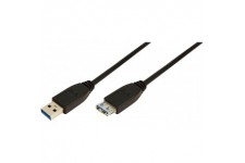 LogiLink CU0042 Cable USB 3.0 A Male/A Femelle 2 m Noir
