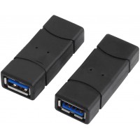 LogiLink AU0026 Adaptateur USB 3.0 A Femelle/A Femelle Noir