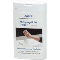 LogiLink RP0010 Pack de 100 Lingettes nettoyants pour Ecran TFT/LCD 85 x 120 mm