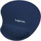 LogiLink ID0027B Tapis de souris avec repose-poignets Bleu