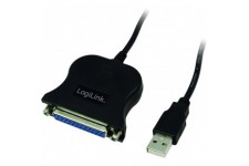 LogiLink UA0054A Adaptateur USB 2.0 vers Parallele 1,50 m Noir