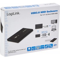 LogiLink UA0106 Boite USB 3.0 pour Disque Dur 2,5" SATA Noir