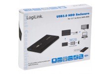 LogiLink UA0106 Boite USB 3.0 pour Disque Dur 2,5" SATA Noir
