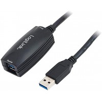 LogiLink UA0127 Cable USB 3.0 avec repeteur 5 m Noir