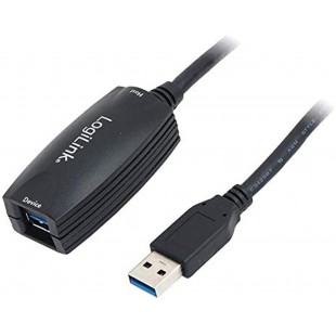 LogiLink UA0127 Cable USB 3.0 avec repeteur 5 m Noir