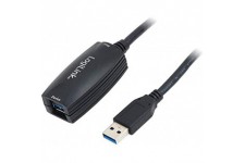 LogiLink UA0127 Cable USB 3.0 avec repeteur 5 m Noir