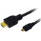 LogiLink CH0030 Cable HDMI V1.4 avec Ethernet 19-pin A Male/D Male 1 m Noir