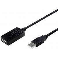 LogiLink UA0143 Cable USB 2.0 avec repeteur 10 m Noir