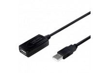 LogiLink UA0143 Cable USB 2.0 avec repeteur 10 m Noir