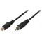 LogiLink CA1032 Cable Acoustique Cinch male/Femelle 5 m Noir