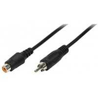 LogiLink CA1032 Cable Acoustique Cinch male/Femelle 5 m Noir