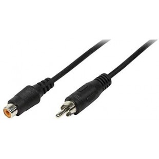 LogiLink CA1032 Cable Acoustique Cinch male/Femelle 5 m Noir