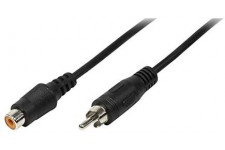 LogiLink CA1032 Cable Acoustique Cinch male/Femelle 5 m Noir