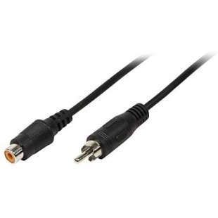 LogiLink CA1033 Cable Acoustique Cinch male/Femelle 10 m Noir