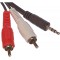 LogiLink CA1042 Cable Acoustique male 3,5 mm/2 x Cinch male 1,5 m Noir