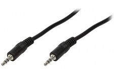 LogiLink CA1050 Cable Acoustique 2 x 3,5 mm male stereo 2 m Noir