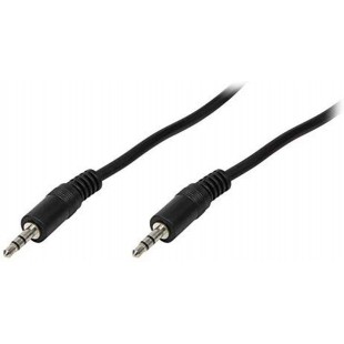 LogiLink CA1052 Cable acoustique 2 x 3,5 mm male /male stereo 5 m Noir