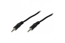 LogiLink CA1052 Cable acoustique 2 x 3,5 mm male /male stereo 5 m Noir