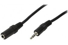 LogiLink CA1054 Cable Acoustique 3,5 mm male/Femelle 3 m Noir