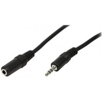 LogiLink CA1055 Cable Acoustique 3,5 mm male/Femelle 5 m Noir