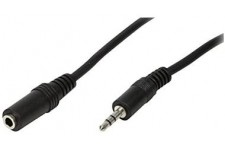 LogiLink CA1055 Cable Acoustique 3,5 mm male/Femelle 5 m Noir