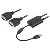 LogiLink AU0031 Adaptateur USB a  2 x Serial Noir