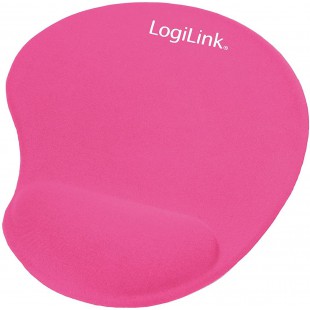 LogiLink ID0027P Tapis de souris avec repose-poignets Rose