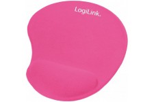 LogiLink ID0027P Tapis de souris avec repose-poignets Rose