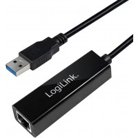 LogiLink UA0184 Adaptateur USB 3.0 vers Gigabit Ethernet Noir