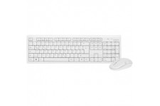 LogiLink ID0104W Clavier + Souris sans fil avec 3 Boutons 2,4 GHz Blanc