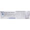 LogiLink ID0109 Clavier + Souris slim sans fil avec 3 Boutons 2,4 GHz Blanc