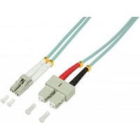 LogiLink Cable patch fibre optique OM3 50/125 a¡ LC-SC Turquoise 1 m