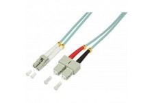 LogiLink Cable patch fibre optique OM3 50/125 a¡ LC-SC Turquoise 1 m