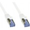 LogiLink PrimeLine Cable reseau Cat6A S/FTP AWG26 PIMF LSZH 2 m Blanc