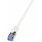 LogiLink PrimeLine Cable reseau Cat6A S/FTP AWG26 PIMF LSZH 2 m Blanc