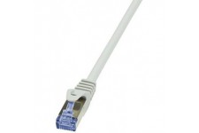 LogiLink PrimeLine Cable reseau Cat6A S/FTP AWG26 PIMF LSZH 1 m Gris
