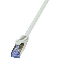 LogiLink PrimeLine Cable reseau Cat6A S/FTP AWG26 PIMF LSZH 1,50 m Gris