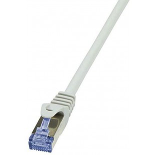 LogiLink PrimeLine Cable reseau Cat6A S/FTP AWG26 PIMF LSZH 3 m Gris
