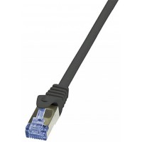 LogiLink PrimeLine Cable reseau Cat6A S/FTP AWG26 PIMF LSZH 2 m Noir